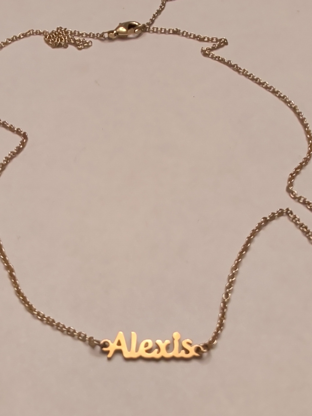 Personalized 'Alexis' Gold Name Necklace - Women's Jewelry